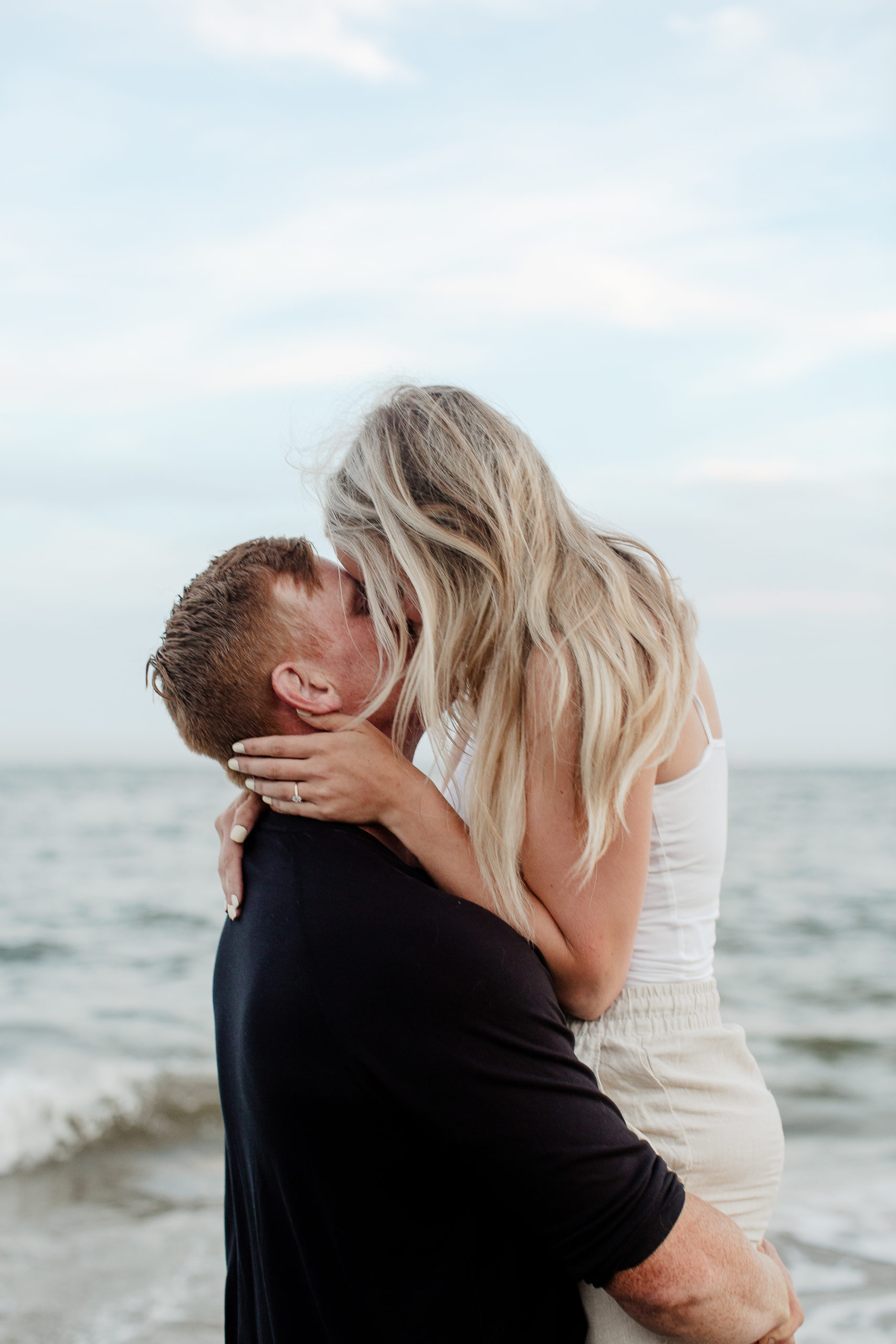 Engagement photography at beach
